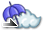 雨 夕方 から くもり 所により 昼前 雷 を伴う