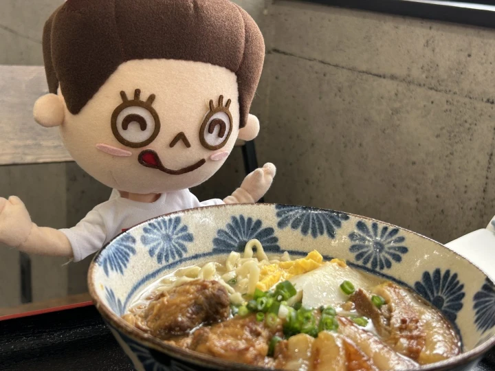 沖縄そば＋たこ焼き！