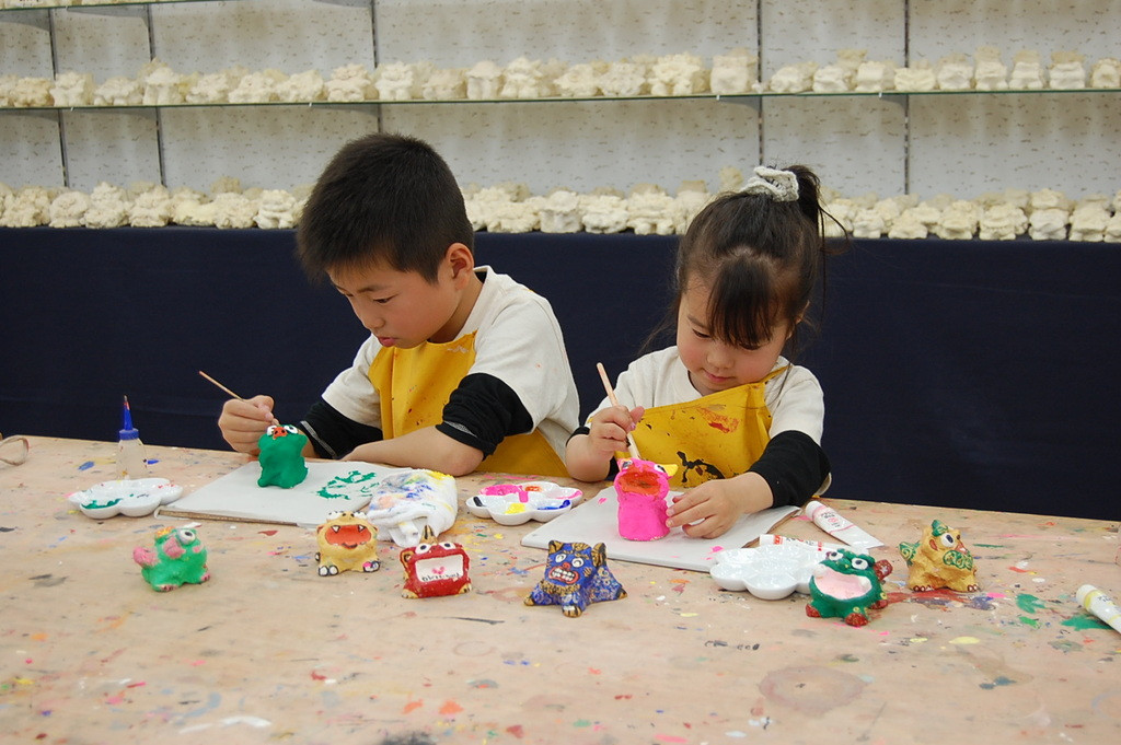 シーサー体験　琉球窯