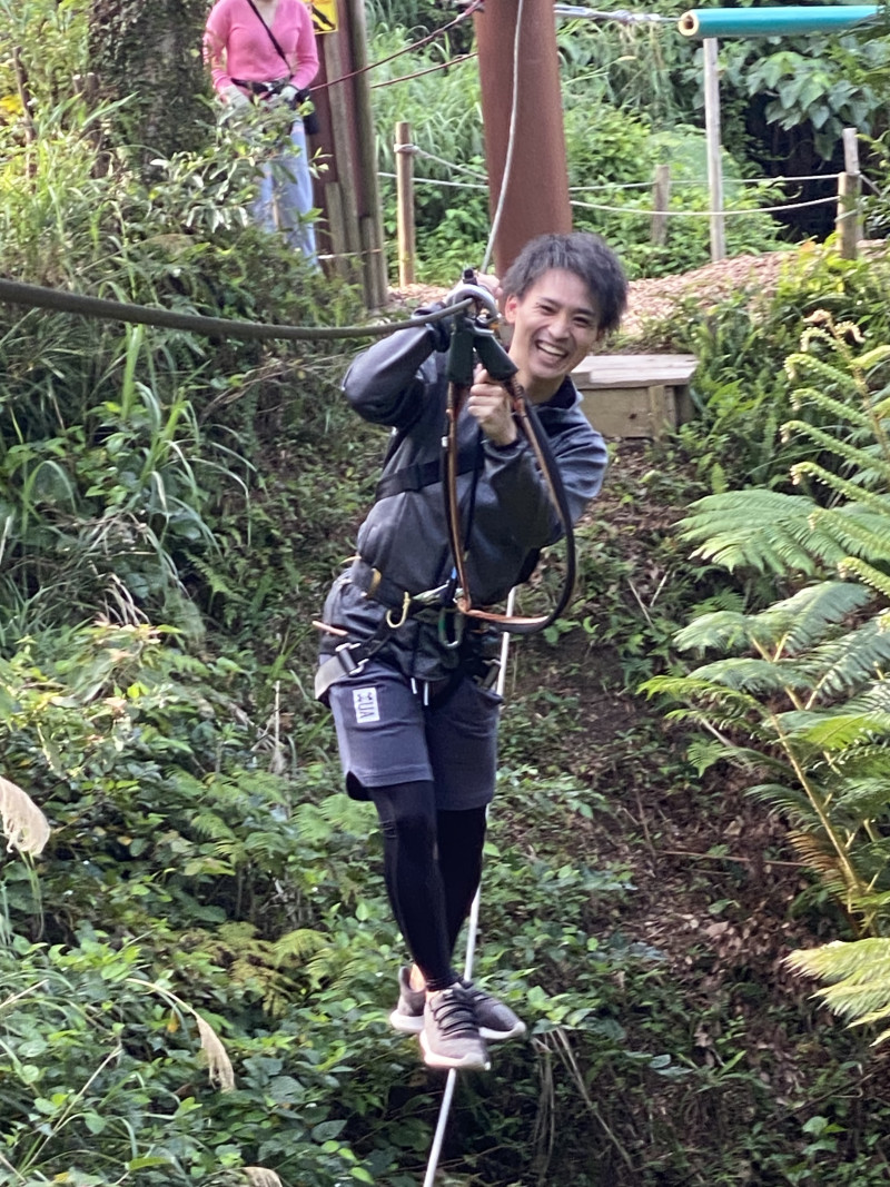 アマゾンブリッジはバランス感覚が試されます!