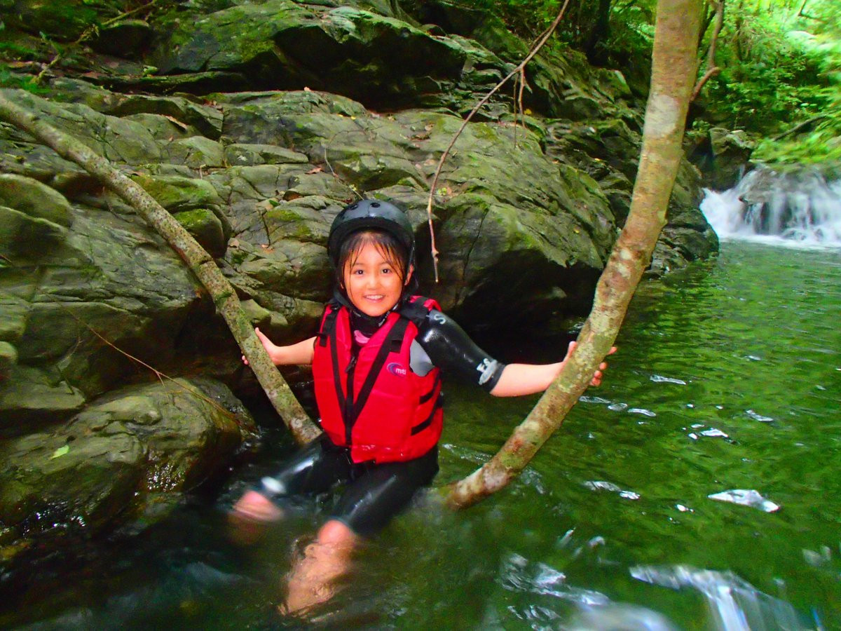 キャニオニング＆シャワークライミング、ウォータースライダー