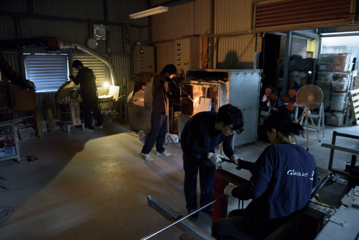 グラスアート藍