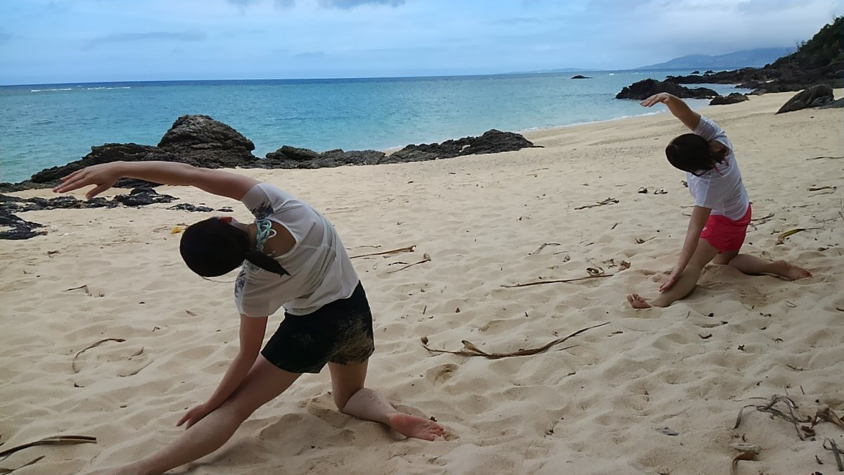 沖縄で素敵な時間　ヨガＳＵＰ＆ヨガ