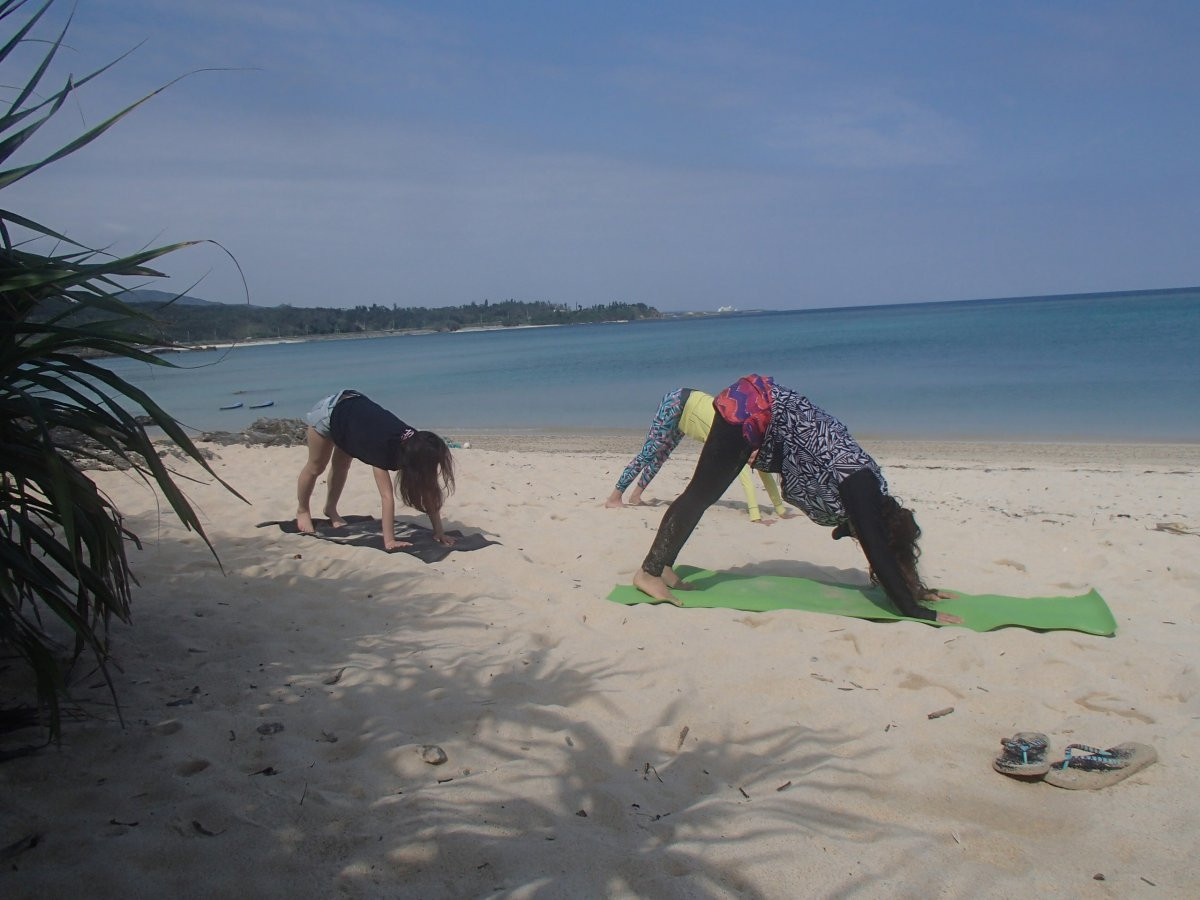 沖縄で素敵な時間　ヨガＳＵＰ＆ヨガ