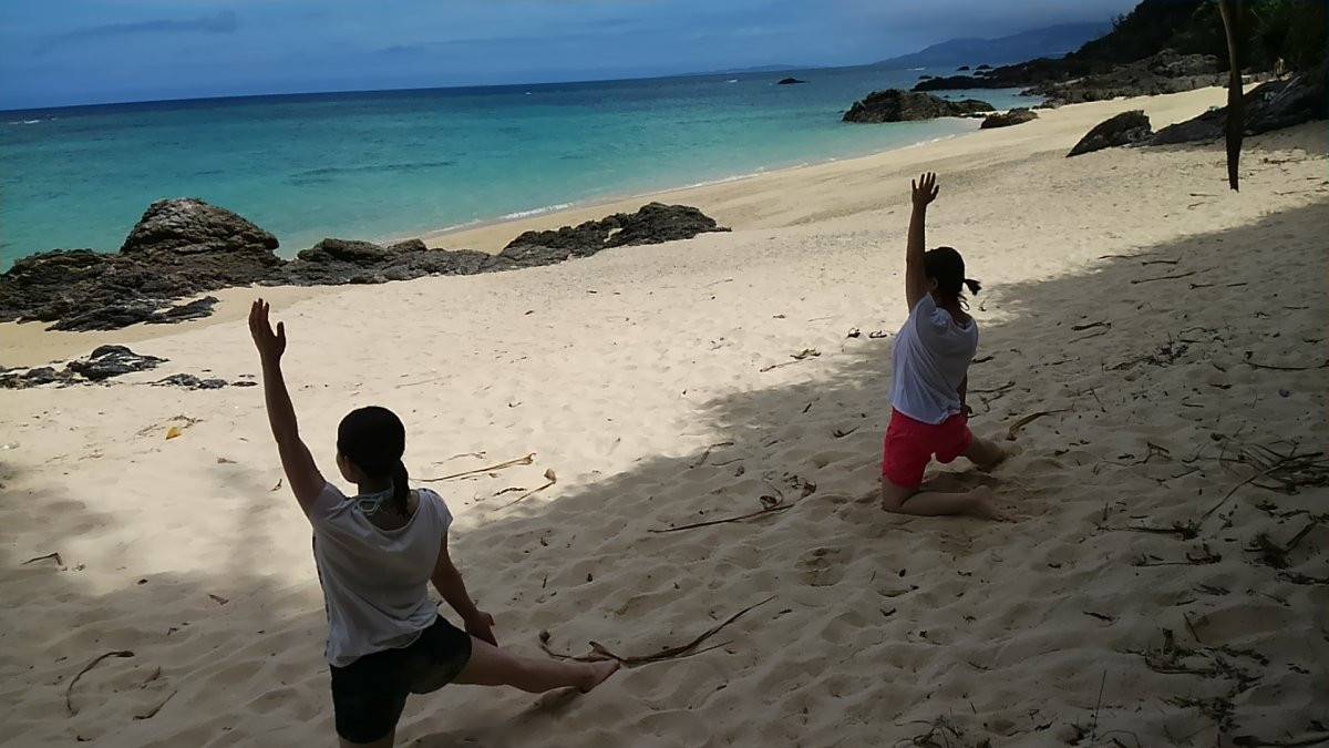 沖縄で素敵な時間　ヨガＳＵＰ＆ヨガ