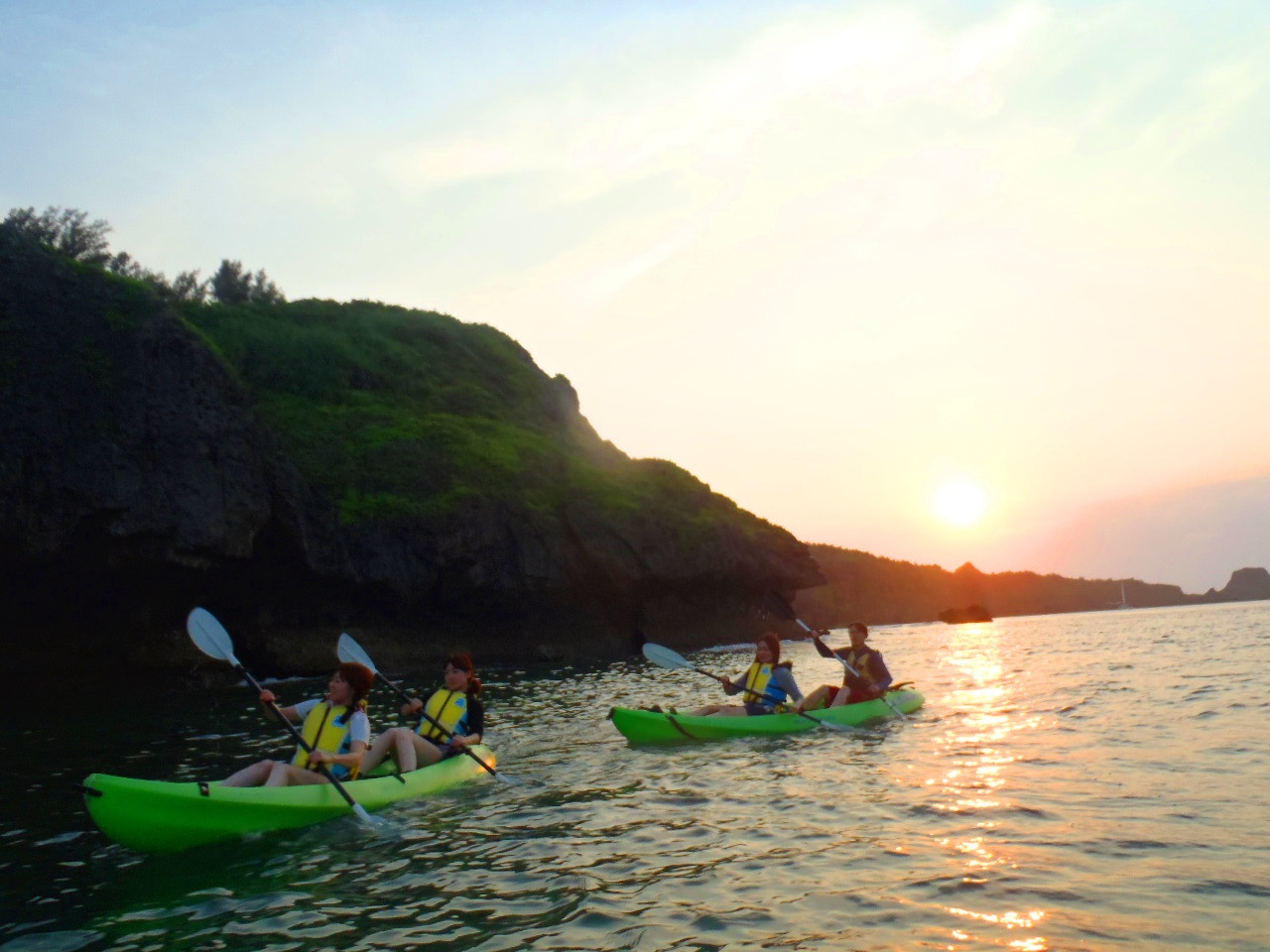 アルガイド沖縄 CS 　 　『サンセットカヤックの冒険』