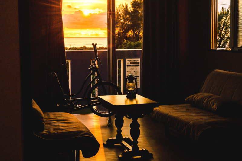 ３階セカンドリビングからは夕日を眺めることができます