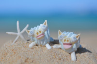 手がサンゴのシーサーは、大人気の守り神！