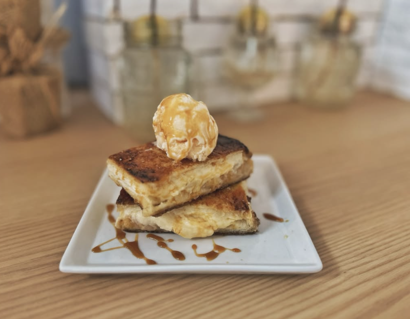 Homemade Hot Apple Grilled Sandwich