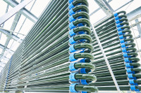 藻類が流れるリアクター