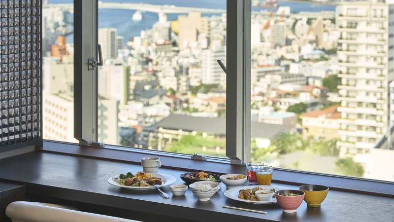 レストラン窓側からの眺望