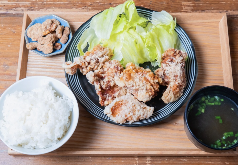 シークヮーサーから揚げ定食