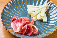 しまらっきょうと生ハム