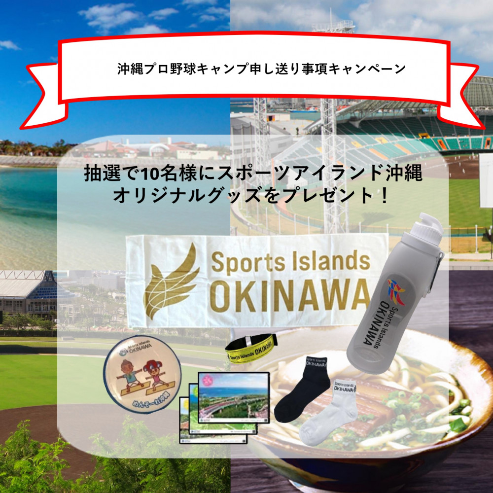 沖縄プロ野球キャンプの思い出を投稿して詰め合わせセットをゲットしよう！
