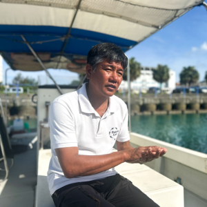 謝名瀬地区保全利用協定　締結事業者団体 代表　東恩納 亮さん