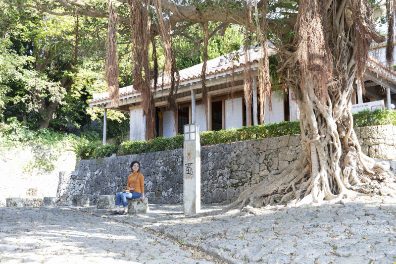 『風情あふれる石畳の道をお散歩』