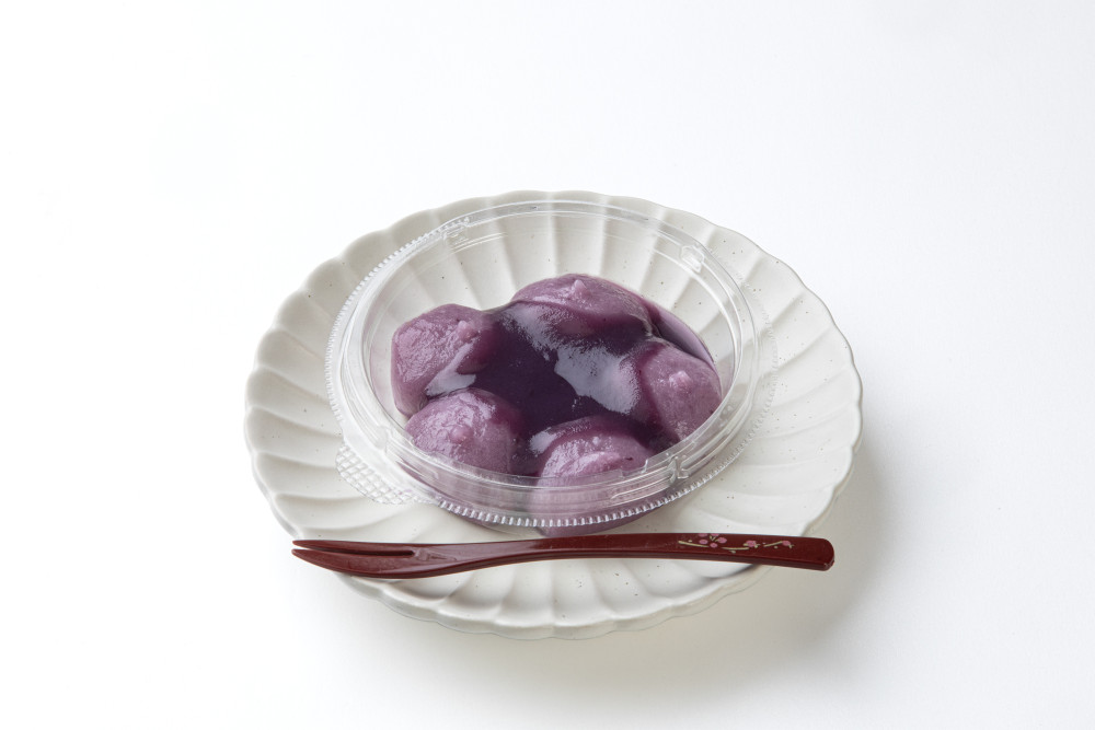 紅いも餡みたらし餅