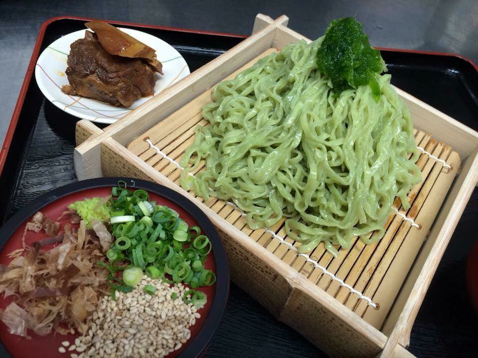 「アーサそば冷しつけ麺」