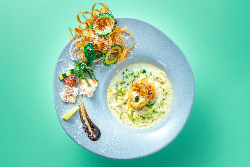 冷製蟹バジルチーズSOBA