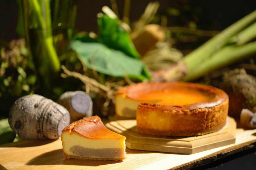 きん田の「田芋チーズケーキ」