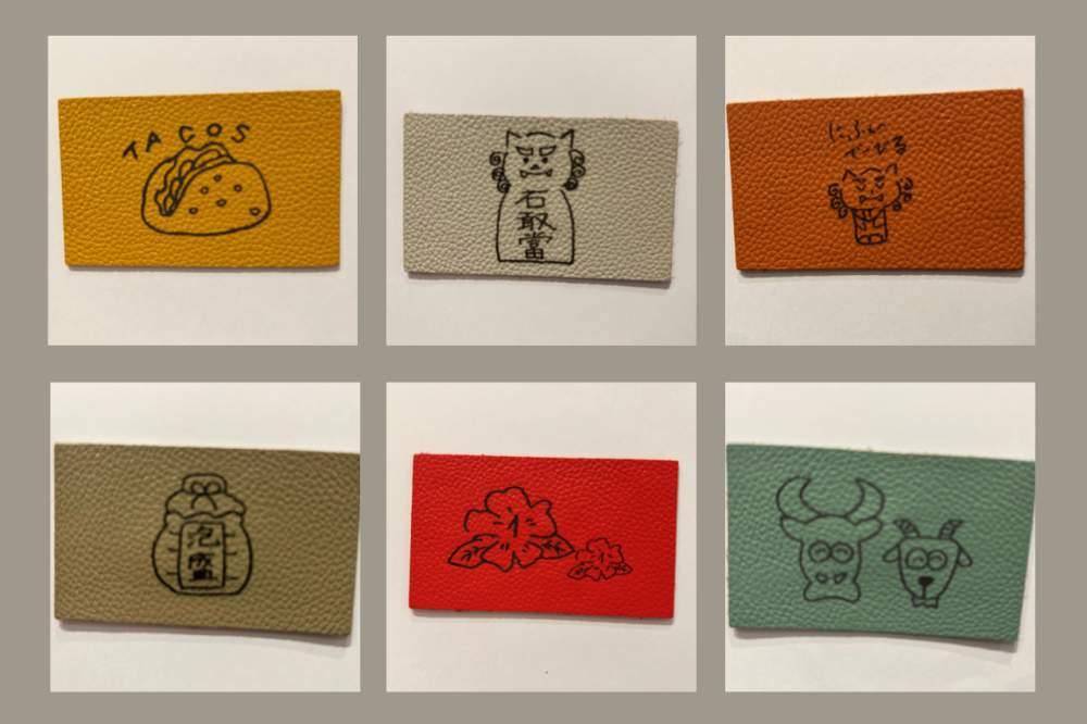 手書きのイラストの刻印も可能（一か所につき、税込1,100円）。