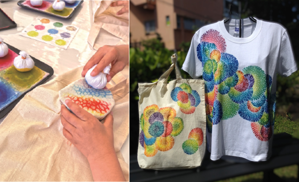 1. サンゴ染め体験