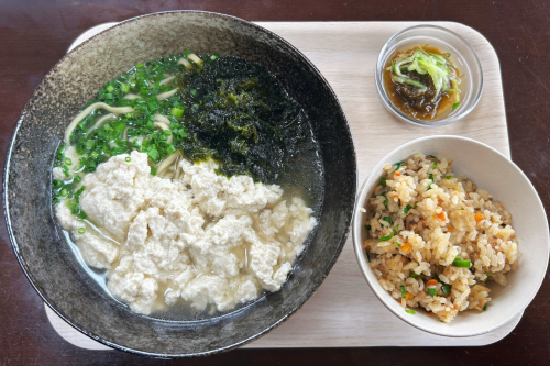 ゆし豆腐そば(並)セット