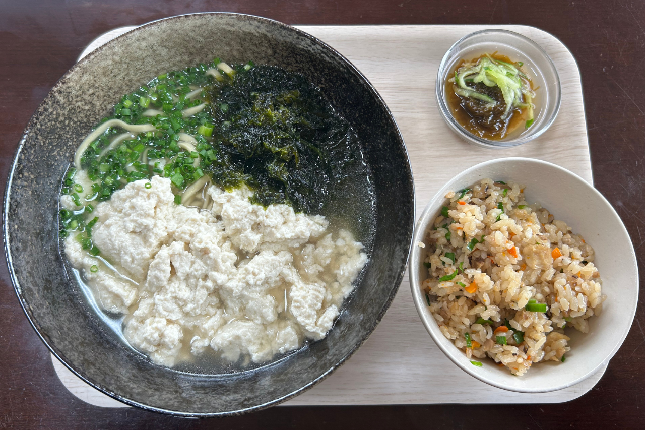 ゆし豆腐そば(並)セット