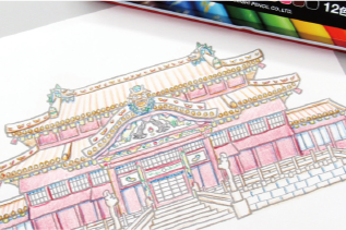 4. 首里城正殿ぬり絵体験