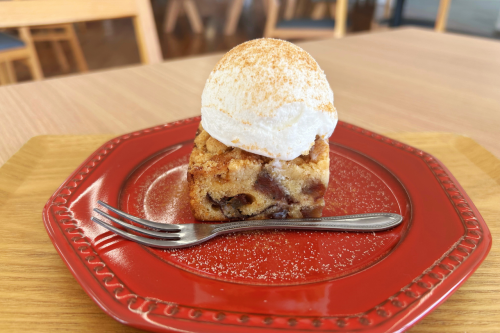 バナナクランブルケーキ
