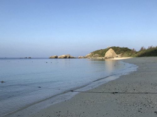 阿波連ビーチ（早朝散歩）