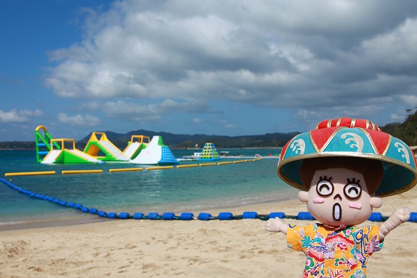 カヌチャオーシャンパークが初登場 カヌチャビーチ海開きに行ってきました マハエの沖縄ダイアリー