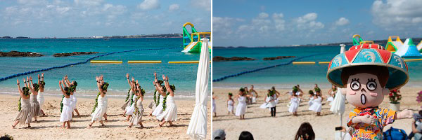 カヌチャオーシャンパークが初登場 カヌチャビーチ海開きに行ってきました マハエの沖縄ダイアリー