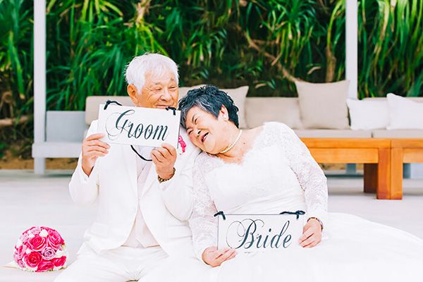 沖縄で結婚35周年セレモニー